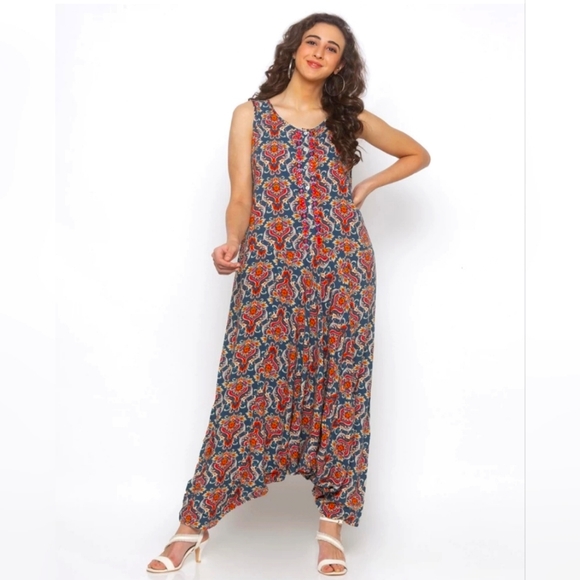 Globus Pants - Embroidered Boho Jumpsuit